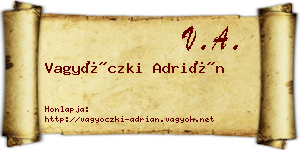 Vagyóczki Adrián névjegykártya