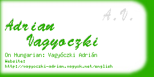 adrian vagyoczki business card